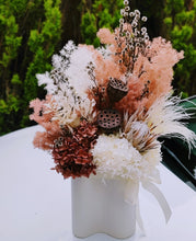 Load image into Gallery viewer, Sophie -Large &amp; Tall Sophisticated Modern Rustic Everlasting Dried Arrangement in White Vase
