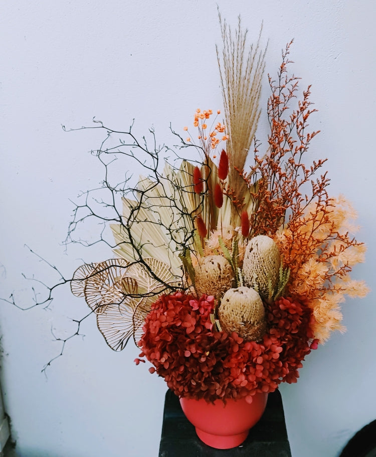 Autumn - Limited Edition Large Everlasting Dried Flowers Arrangement in Autumnal colour