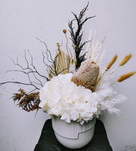 Load image into Gallery viewer, Imogen - Everlasting White and Natural Dried Arrangement
