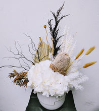 Load image into Gallery viewer, Imogen - Everlasting White and Natural Dried Arrangement
