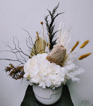 Load image into Gallery viewer, Imogen - Everlasting White and Natural Dried Arrangement
