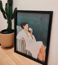 Load image into Gallery viewer, Stunning Wall Art Print in Black Wood Glass Frame A3 Size
