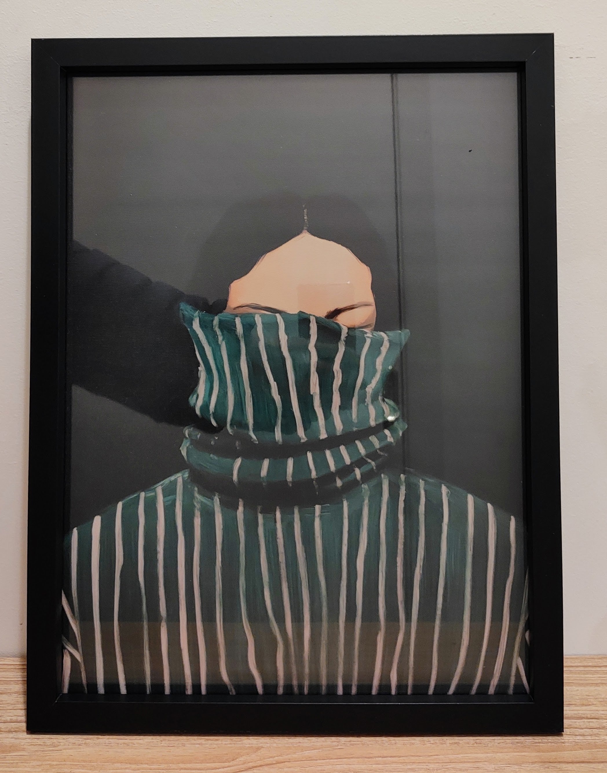 Stunning Wall Art Print in Black Wood Glass Frame A3 Size