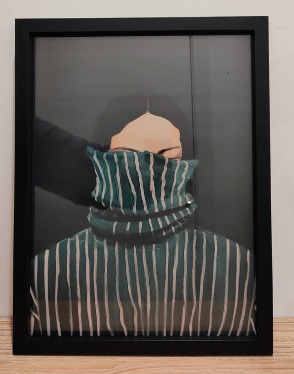 Stunning Wall Art Print in Black Wood Glass Frame A3 Size