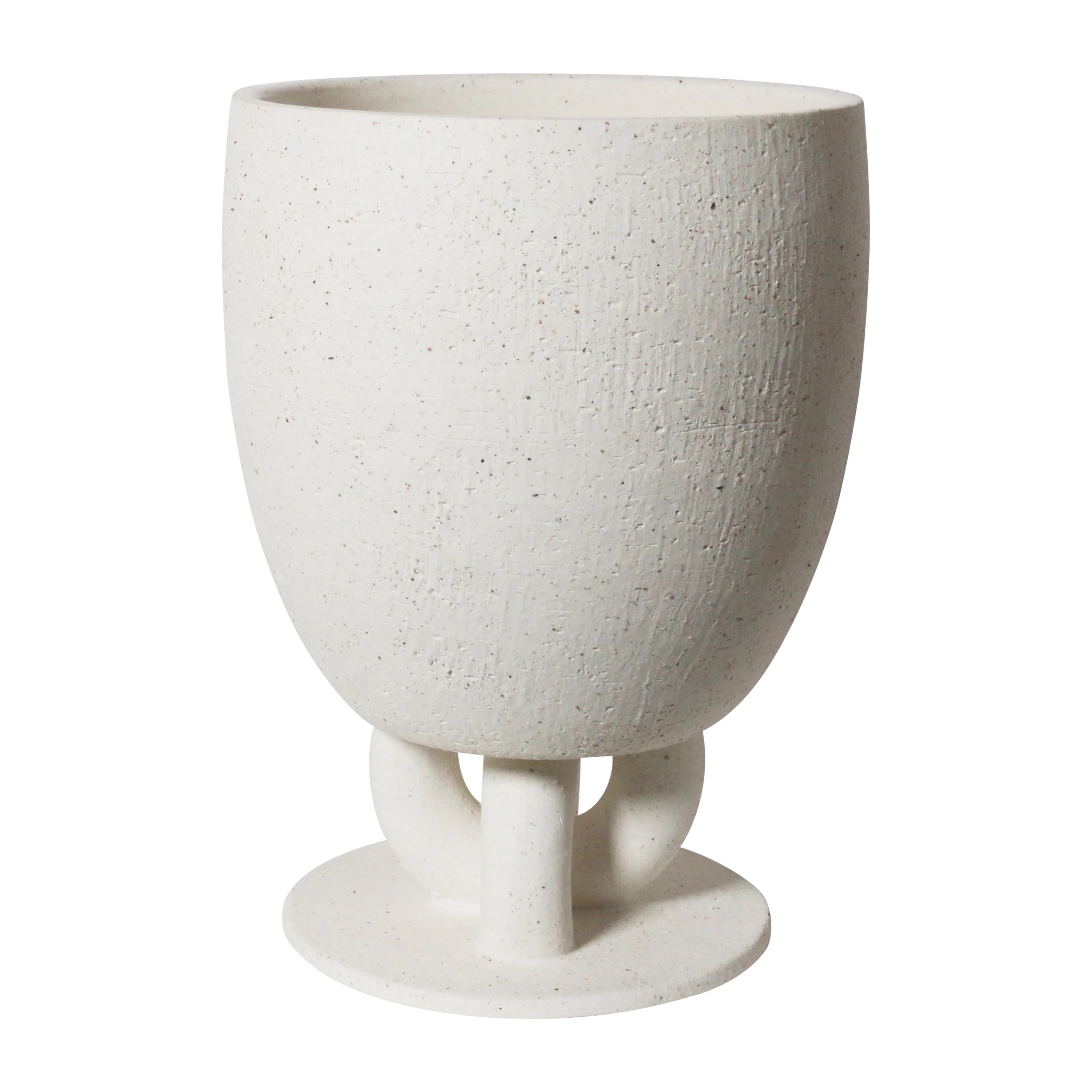 Emerald - Limited Edition Stunning Modern Large Green Neutral Dried arrangement in Robert Gordon White Stoneware Vessel