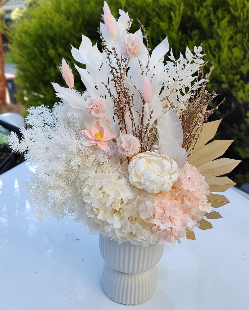 Olinda - Classic Modern Everlasting Dried Arrangement in a Modern Vase