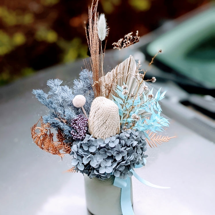 Alex - Everlasting Dusty Blue Dried Arrangement