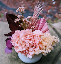 Load image into Gallery viewer, Celine - Small Everlasting Pink Peach Burgundy Dried Arrangement
