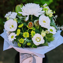 Load image into Gallery viewer, Sylvia - Elegant White &amp; Green Box All Round Arrangement
