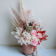 Load image into Gallery viewer, La Rose - Everlasting Pretty Pink White Dried Arrangement
