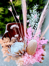 Load image into Gallery viewer, Pink Peach Kingdom  - Large Everlasting King Protea Dried Arrangement
