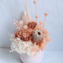 Load image into Gallery viewer, Peachy - Everlasting Pretty Peach &amp; White Dried Arrangement
