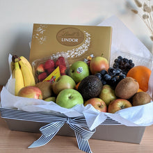 Load image into Gallery viewer, Fruits Hamper with option Chocolate &amp; Wine - Ollie&#39;s Blooms &amp; Plants
