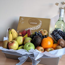 Load image into Gallery viewer, Fruits Hamper with option Chocolate &amp; Wine - Ollie&#39;s Blooms &amp; Plants
