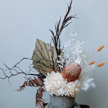 Load image into Gallery viewer, Imogen - Everlasting White and Natural Dried Arrangement
