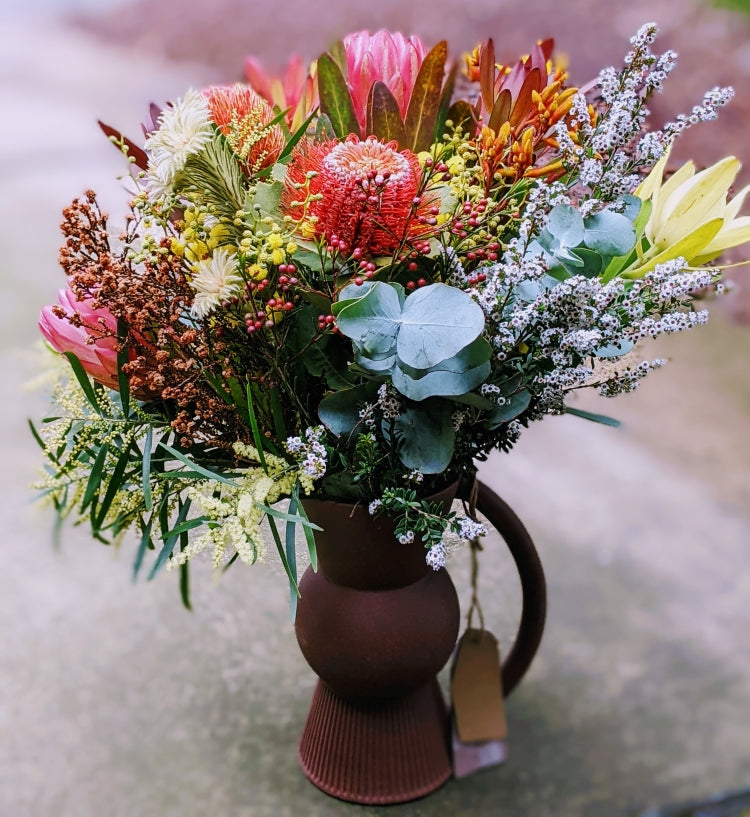 Margot - Native Wild Flowers Arrangement in Robert Gordon Poet's Dream Jug