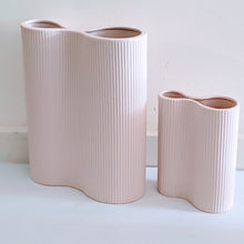 Load image into Gallery viewer, Marmoset Found Ribbed Infinity Vase Nude in Large or Small
