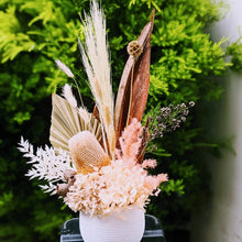 Load image into Gallery viewer, Evie - Everlasting Dried Flowers Arrangement in Natural Peach
