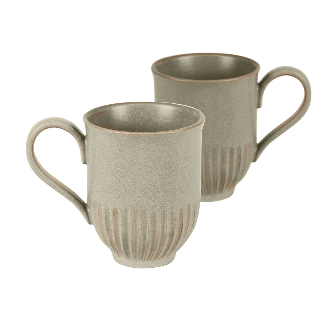 Hand Crafted Earthy Mug Olive Set of 2 - Robert Gordon Australia