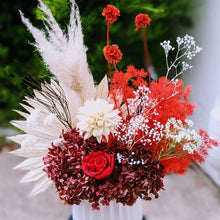 Load image into Gallery viewer, Everlasting Love - Large Everlasting Dried Arrangement Red &amp; White
