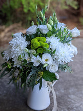 Load image into Gallery viewer, Whitney - White Country Style Arrangement in Jug

